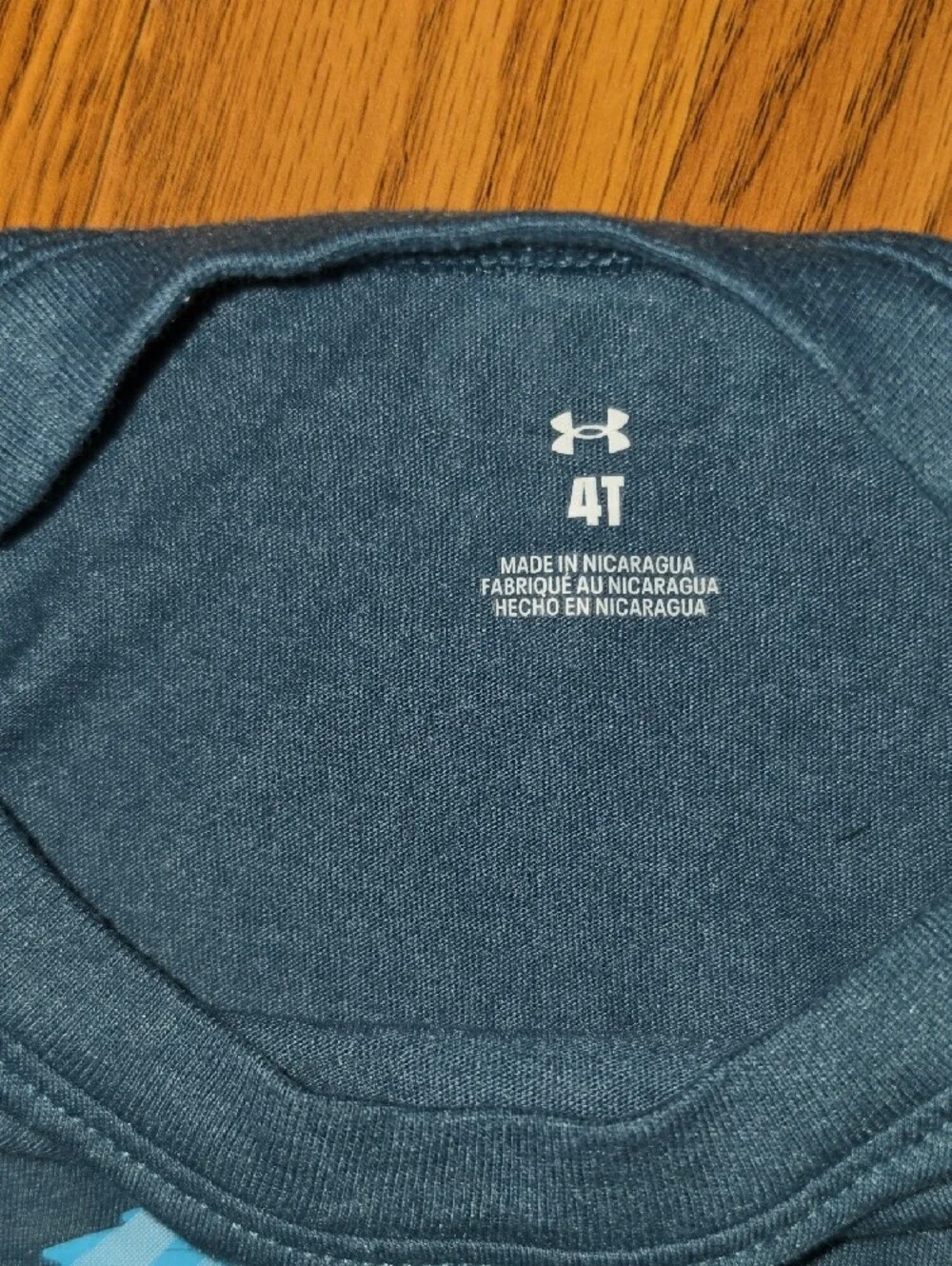 Under Armour Navy Graphic Tee with Light Blue Shorts